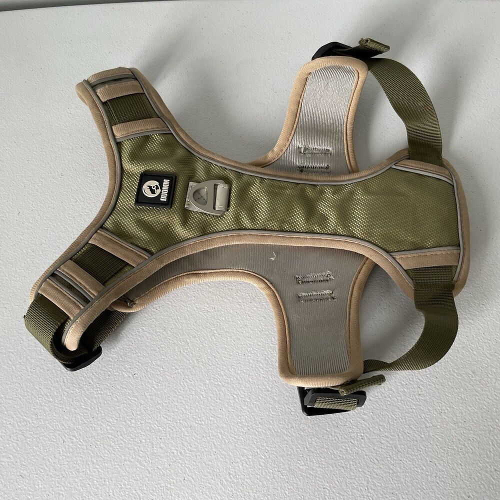 Duomm Dog Harness Utility Pet Supportive Comfort Green Brown Size Medium - Picture 6 of 7